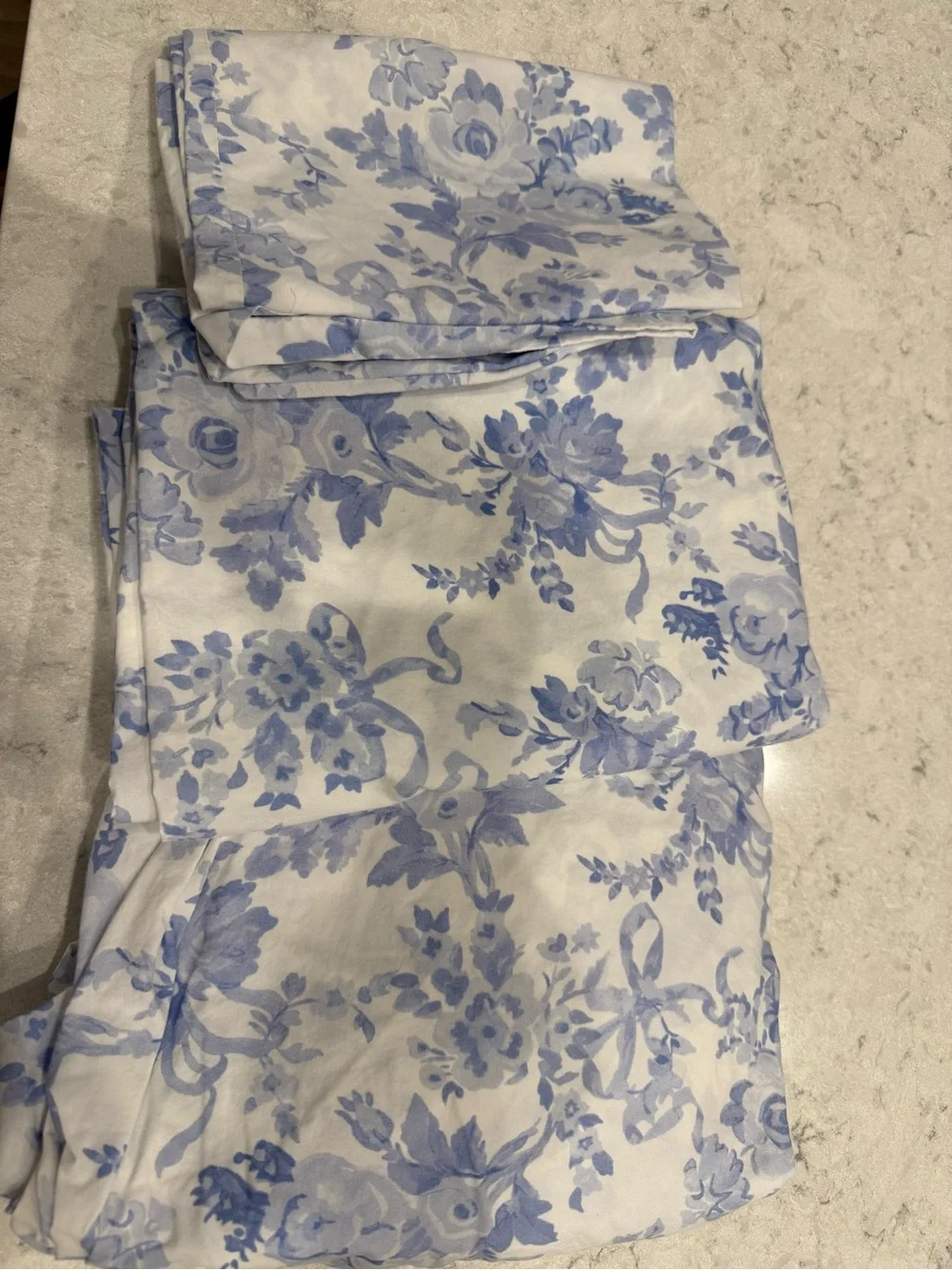 PotteryBarn Teen LoveShackFancy LoveShackFancy Garden Damask Organic Sheet Set